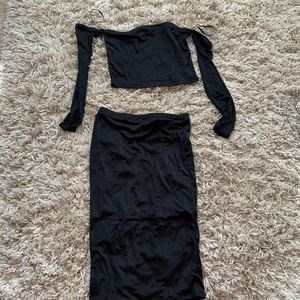 BRAND NEW 🌟 FASHION NOVA DRESS - Black Two piece